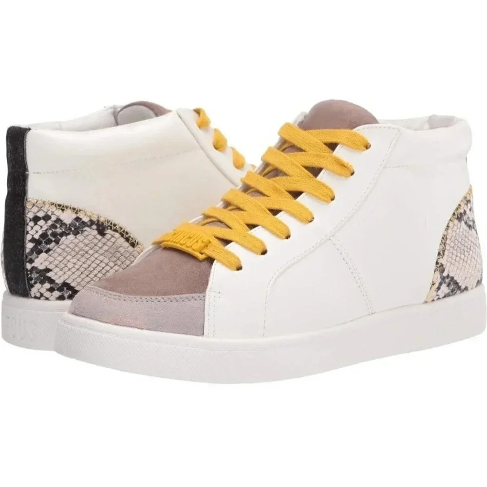 Circus by Sam Edelman Womens Deszi Design Lace up White Sneaker Size 9